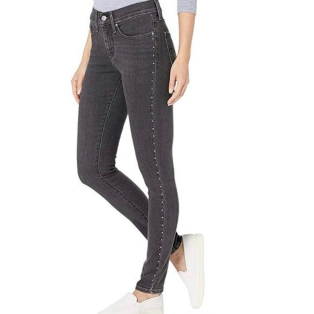 Levi’s 311 Shaping Skinny Jeans Washed Black Studs Denim